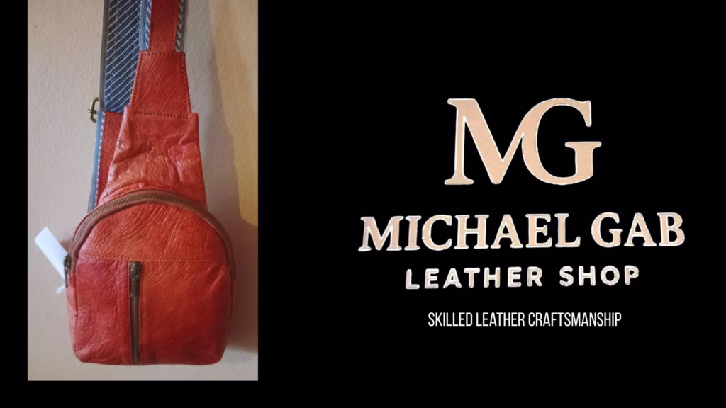 Handmade leather bags crafted by Michael Gab Leather Shop