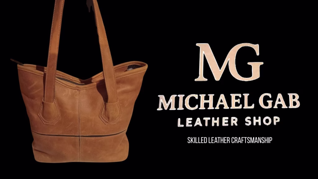 Handmade leather bags crafted by Michael Gab Leather Shop