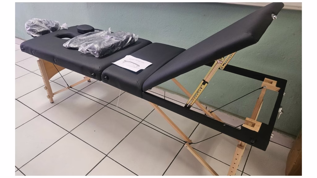 Traditional massage bed for relaxation and wellness use in South Africa