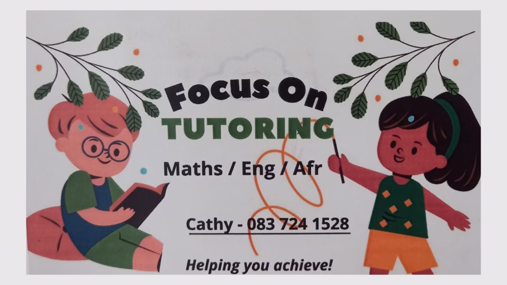 After-school learning environment at Focus On Aftercare centre