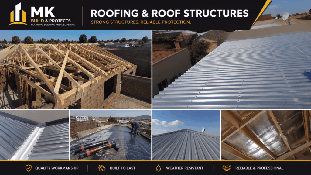 MK Build & Projects roofing and roof structure construction projects