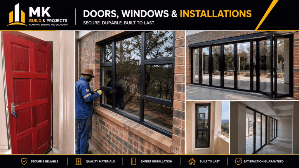 MK Build & Projects door and window installation projects