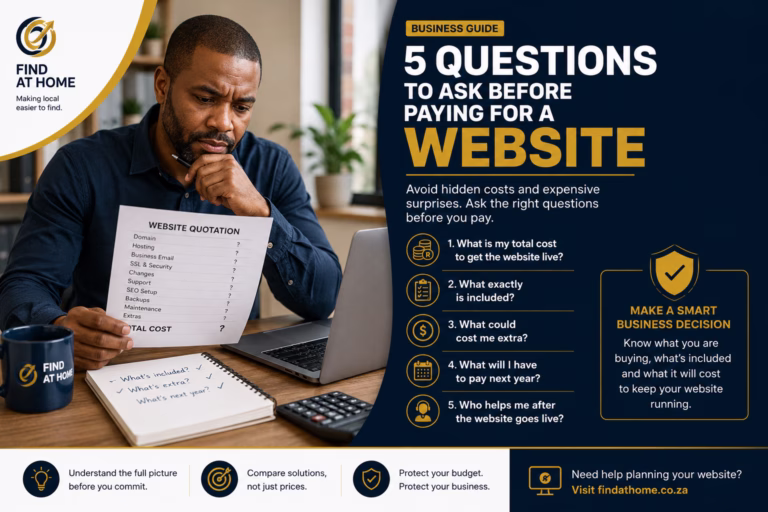 5 Questions to Ask Before Paying for a Website in South Africa