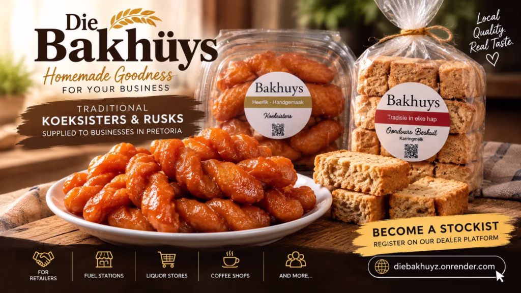 Homemade Die Bakhüys Koeksisters in Pretoria