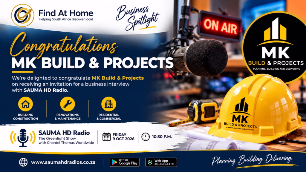 MK Build & Projects Invited to Share Its Business Journey on SAUMA HD Radio